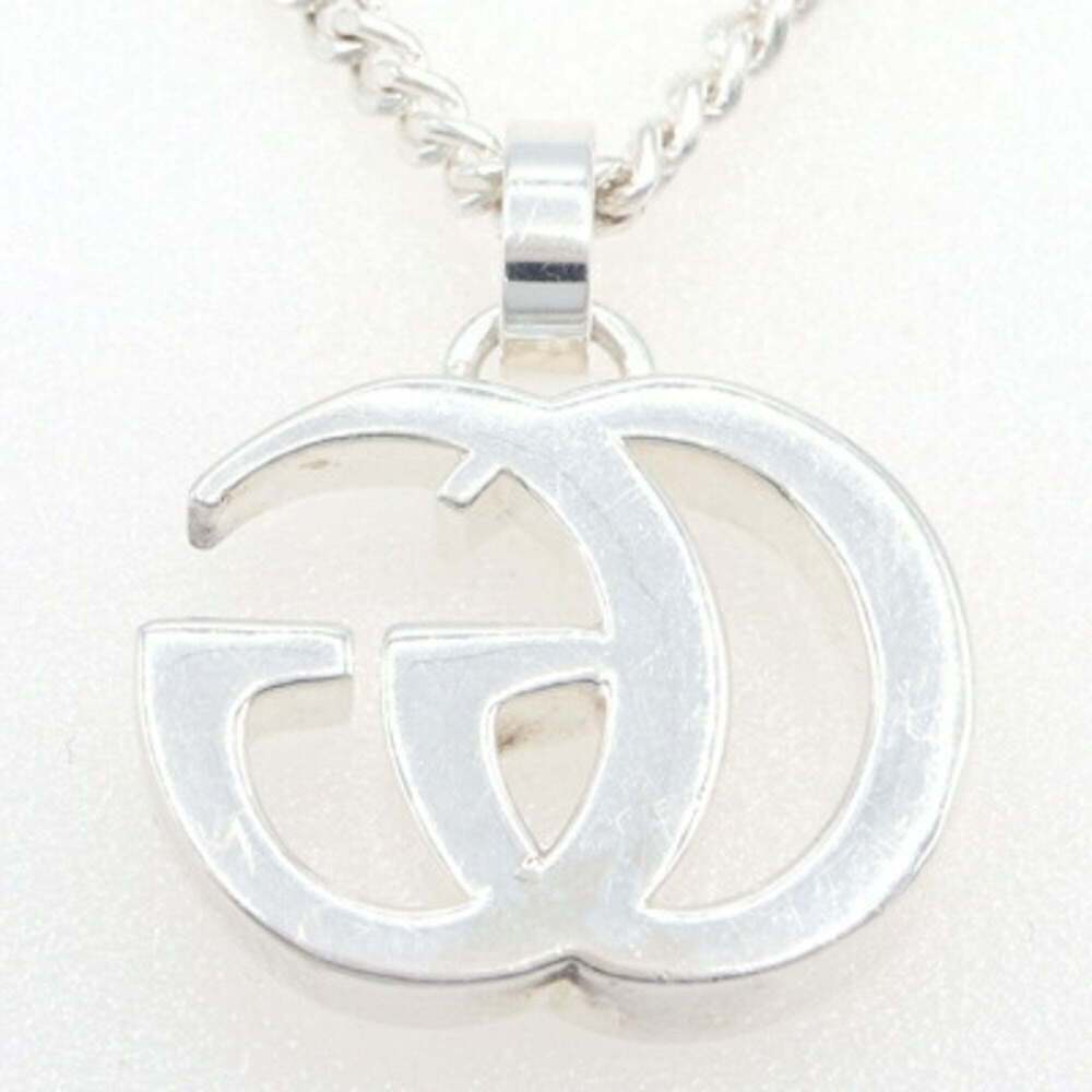 Gucci Double G Necklace 814914 SV Sterling Silver 925 Kihei Chain Pendant Cho... - Picture 2 of 10